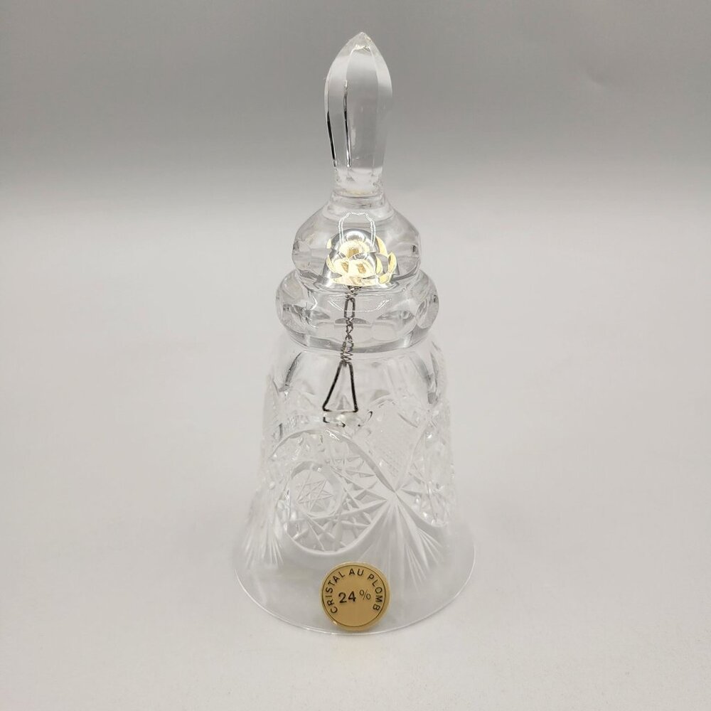 Vintage Cristal Au Plomb Crystal Bell With 24% Lead Content